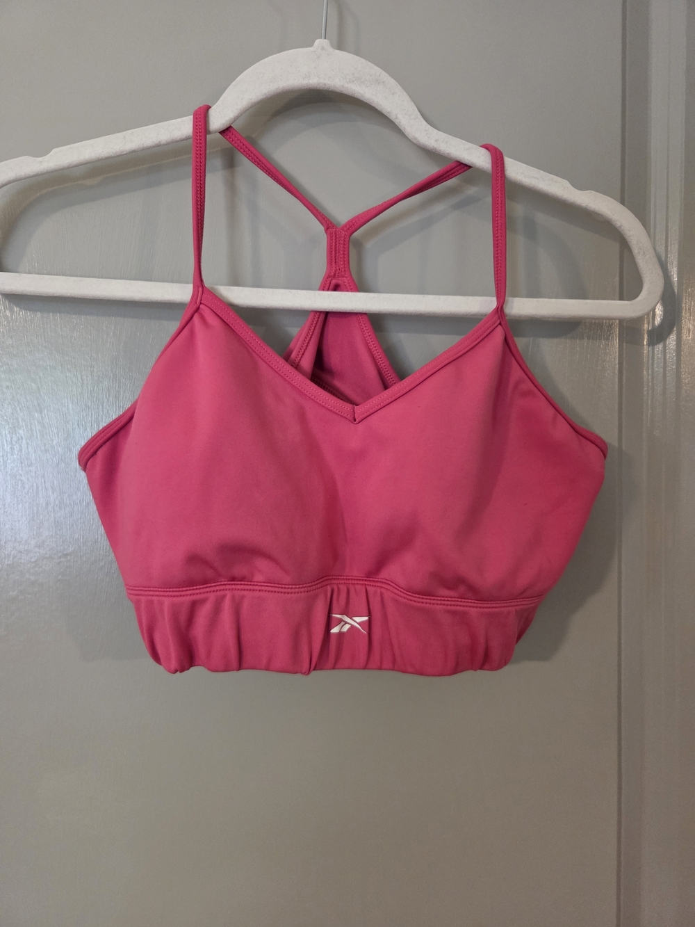Reebok Hot Pink Strappy Racerback Sports Bra